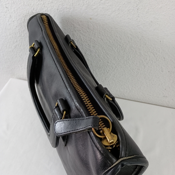 Vintage Coach Black Slim Satchel 310- 3934 - Picture 8 of 10